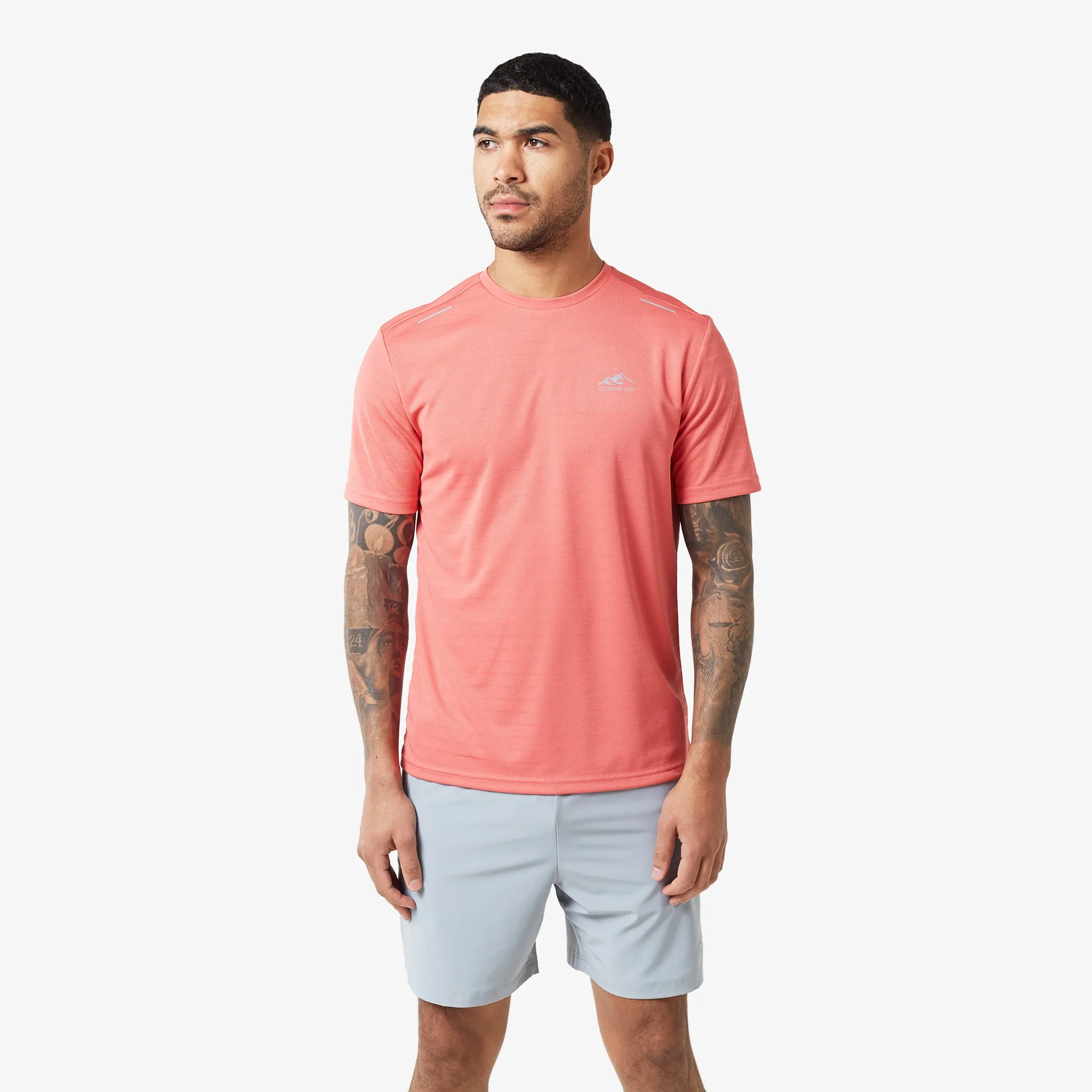 2-Pack Training T-Shirts | Aqua/Coral