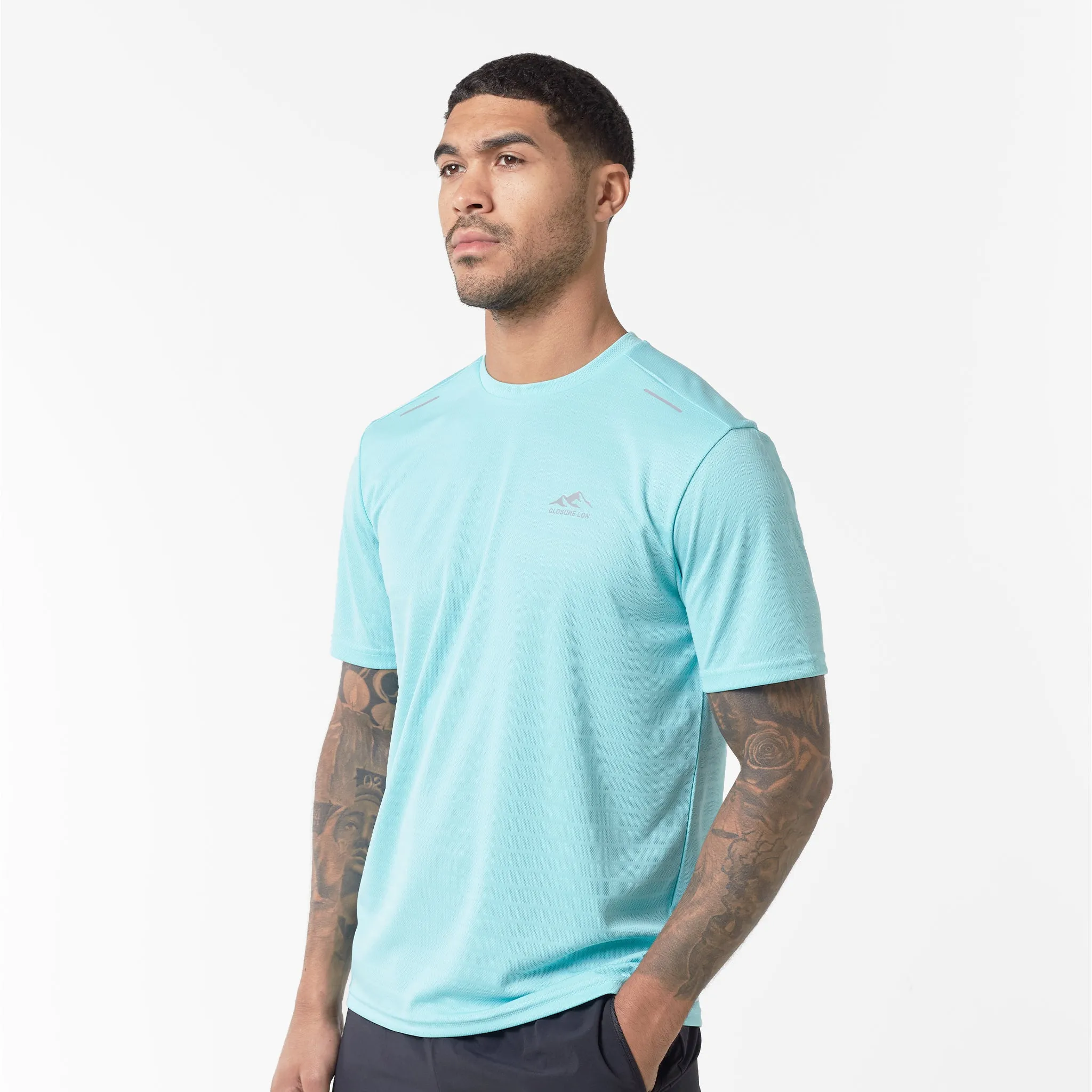 2-Pack Training T-Shirts | Aqua/Coral