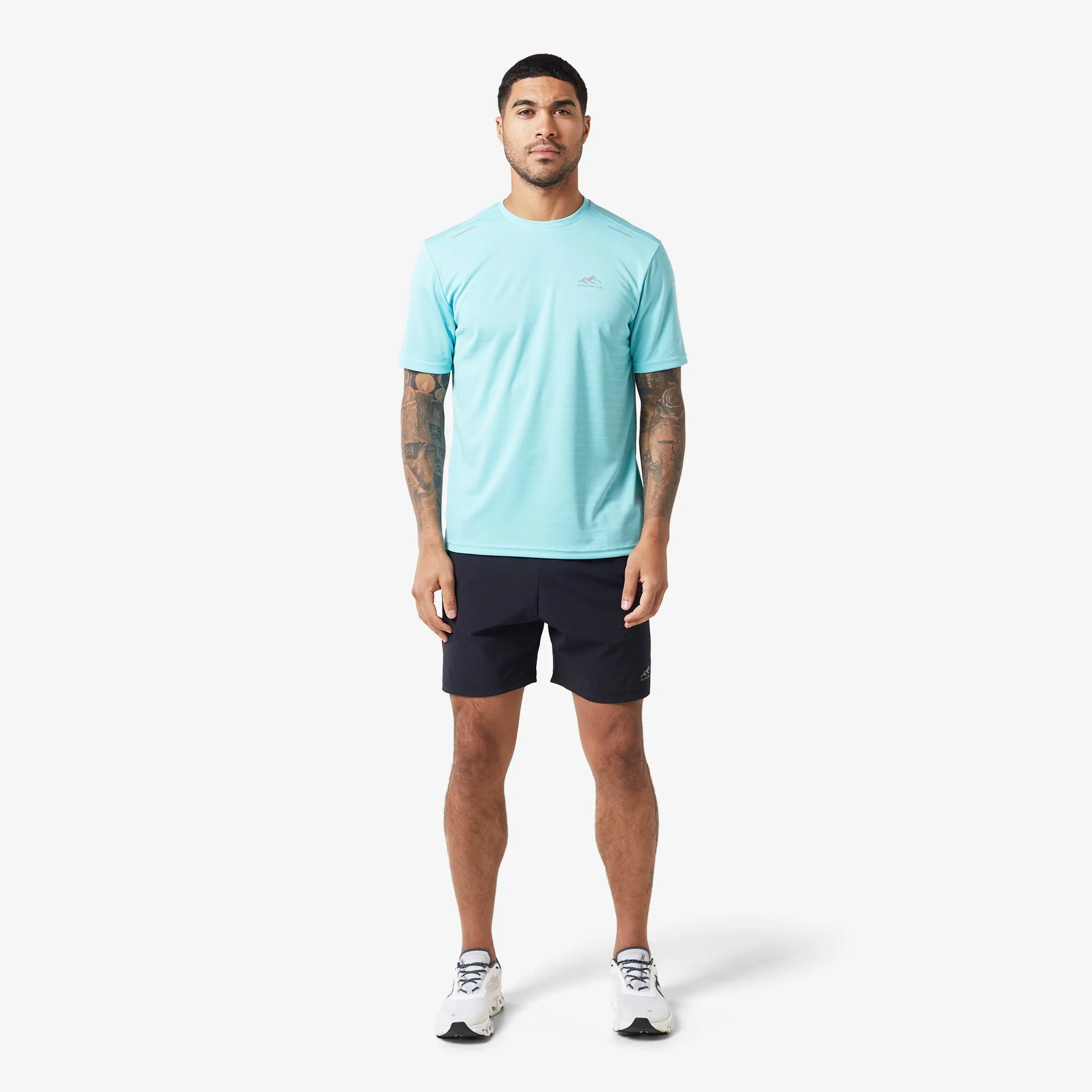 2-Pack Training T-Shirts | Aqua/Coral