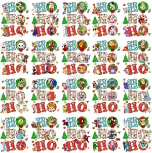 45 Ho Ho Ho Christmas Pop Culture Mix Designs Bundle PNG