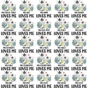 80 Zebra Family Love Me Designs Bundle PNG
