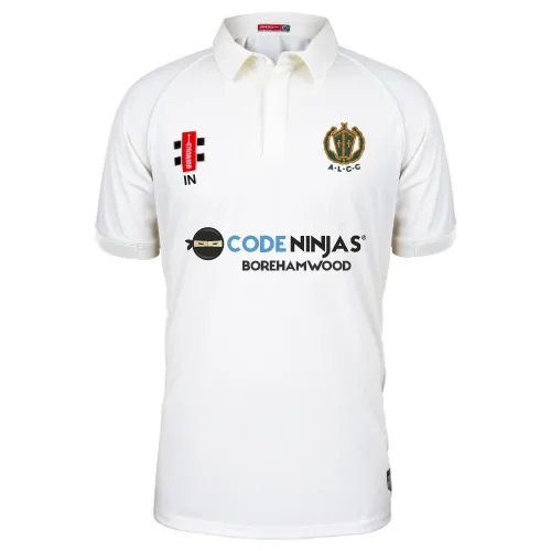 Abbots Langley CC  Junior's Ivory Matrix V2 S/S Shirt (Initials)