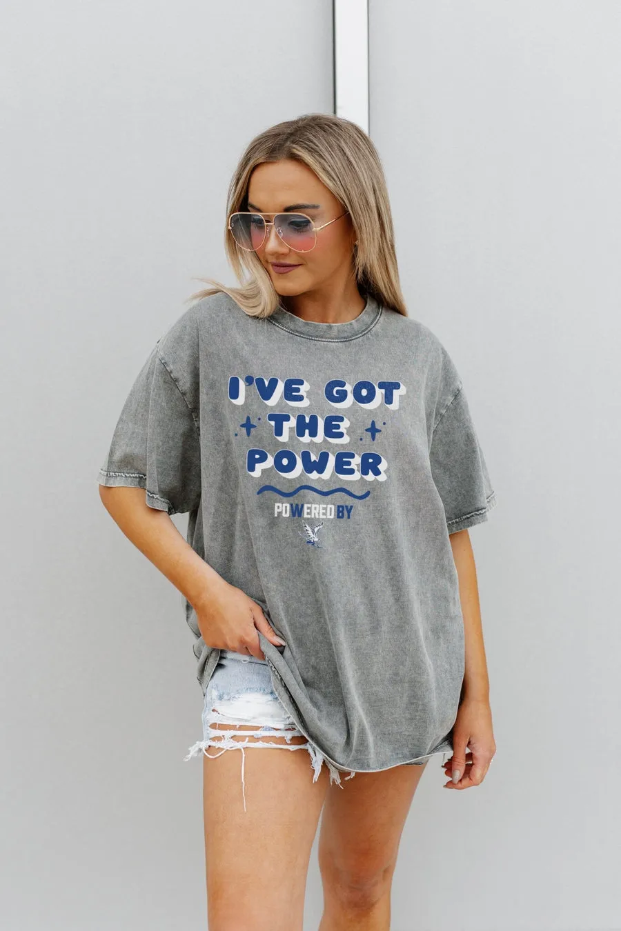 AIR FORCE FALCONS I'VE GOT THE POWER OVERSIZED CREWNECK TEE