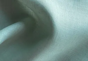 Alberta Ferretti Semi-Sheer Delightfully Calm Sea Glass Green Linen (Made in Italy)