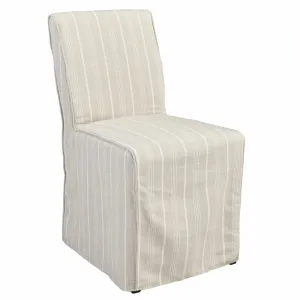 Amaya Upholstered Dining Chair Striped- Set of 2