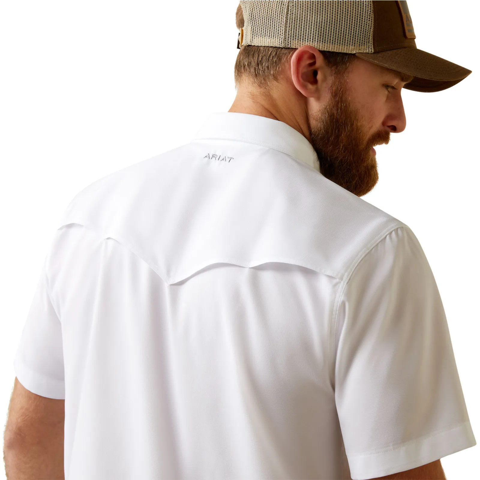 Ariat® Men's VentTEK™ Western Fitted White Button Down Shirt 10045037