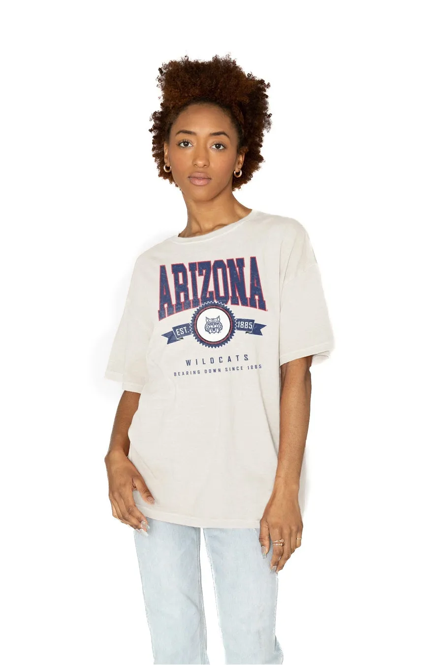 ARIZONA WILDCATS GET GOIN' OVERSIZED CREW NECK TEE
