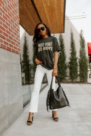 ARMY BLACK KNIGHTS "FAN FAVORITE" LEOPARD STANDARD FIT CREW NECK TEE