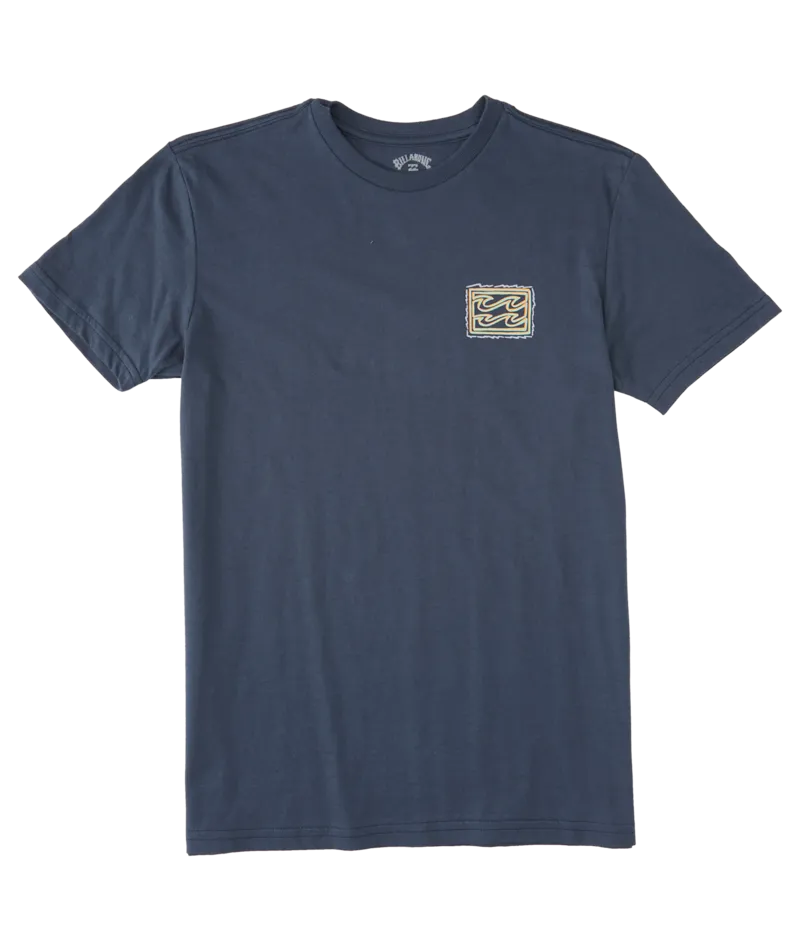 Billabong Toddler Crayon Wave Tee-Navy