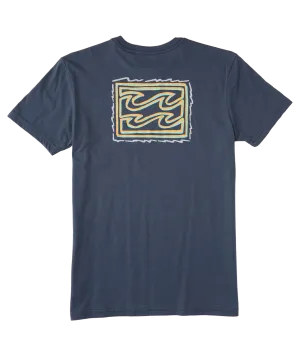 Billabong Toddler Crayon Wave Tee-Navy