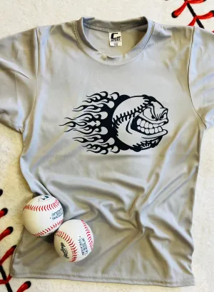 Blazing Baseball Face Dri Fit Tee