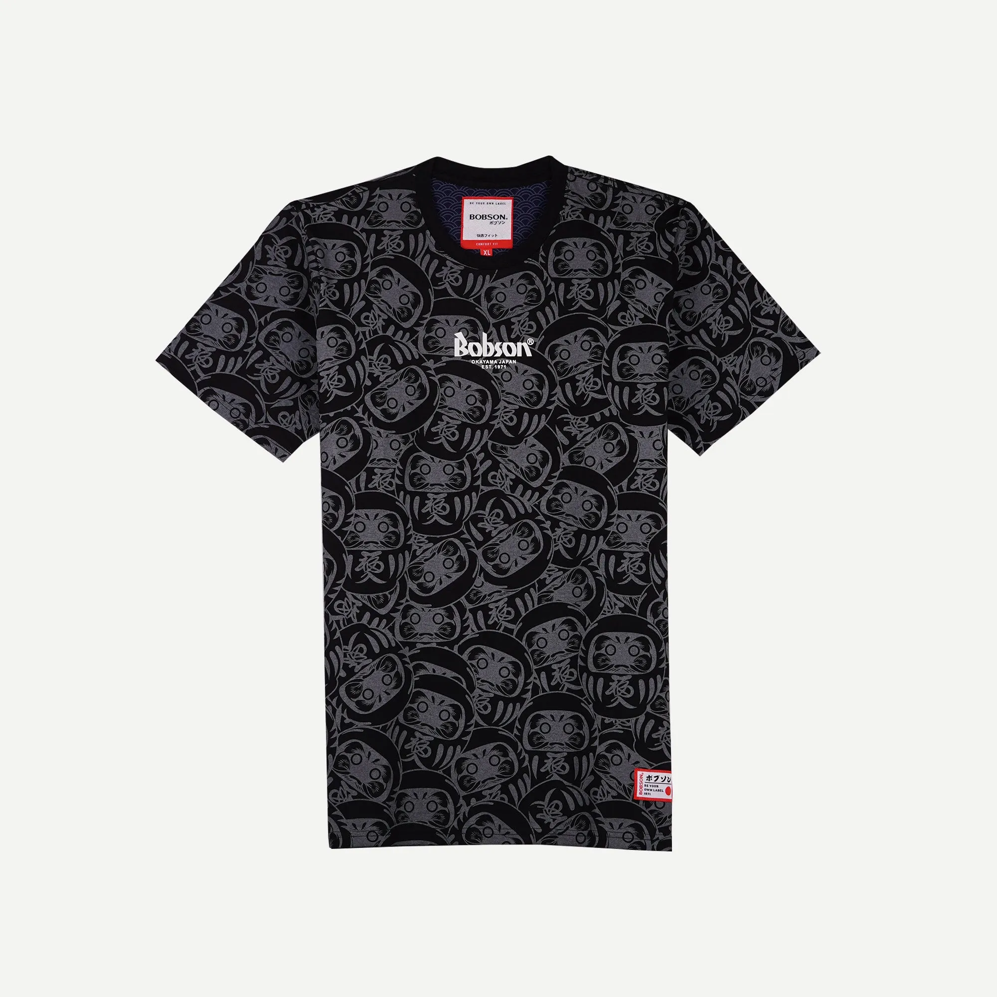 Bobson Japanese Men's Basic Tees Comfort Fit 125984 (Black)