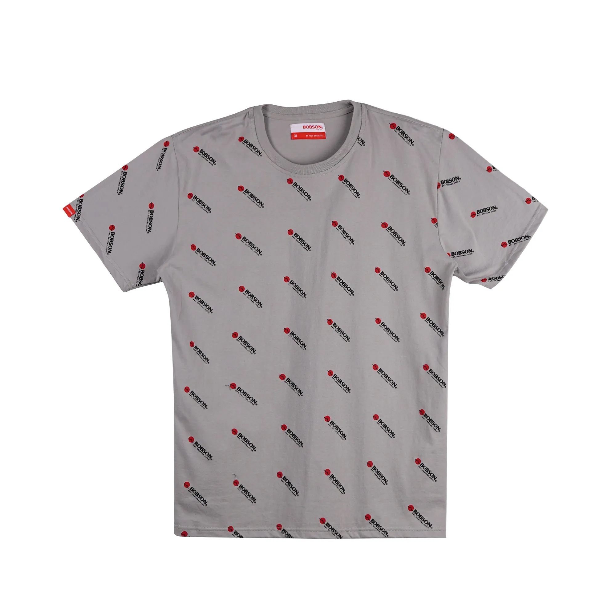 Bobson Japanese Men's Basic Tees Slim Fit 160841-U (Gray)