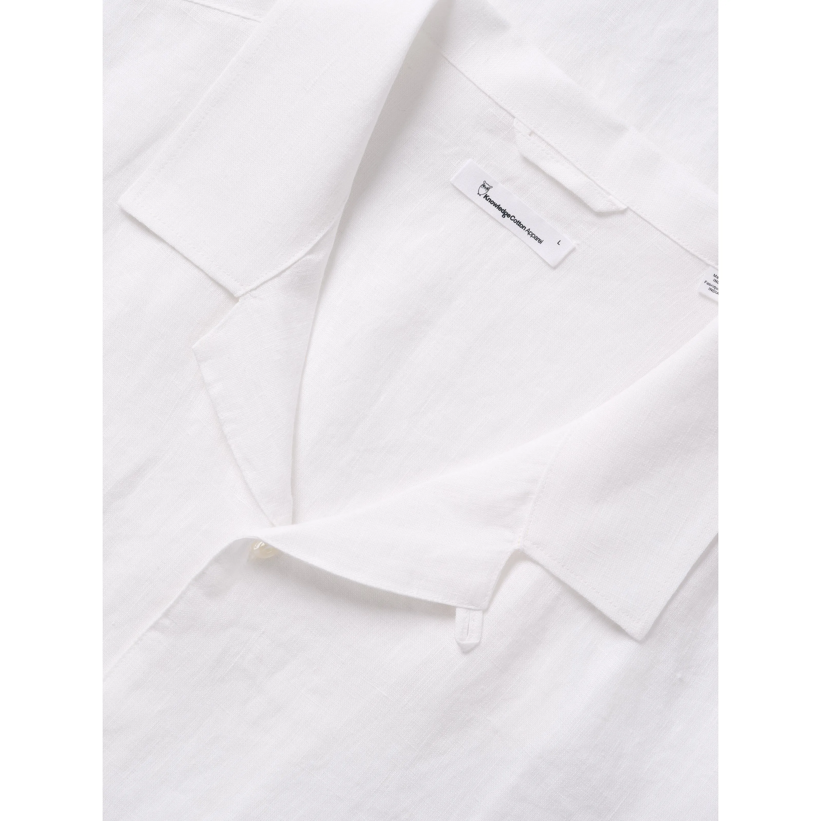 Box Fit Short Sleeved Organic Linen Shirt