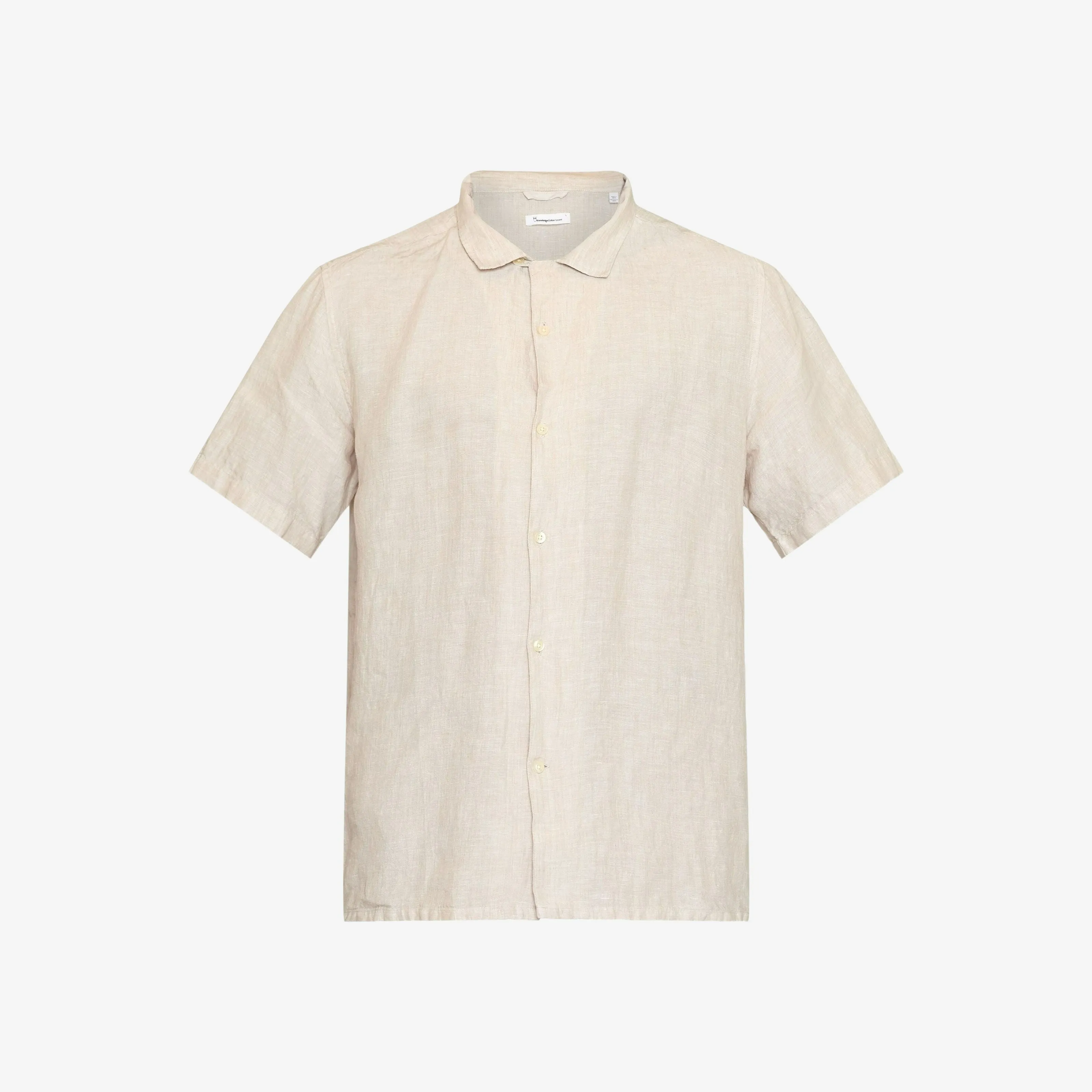 Box Fit Short Sleeved Organic Linen Shirt