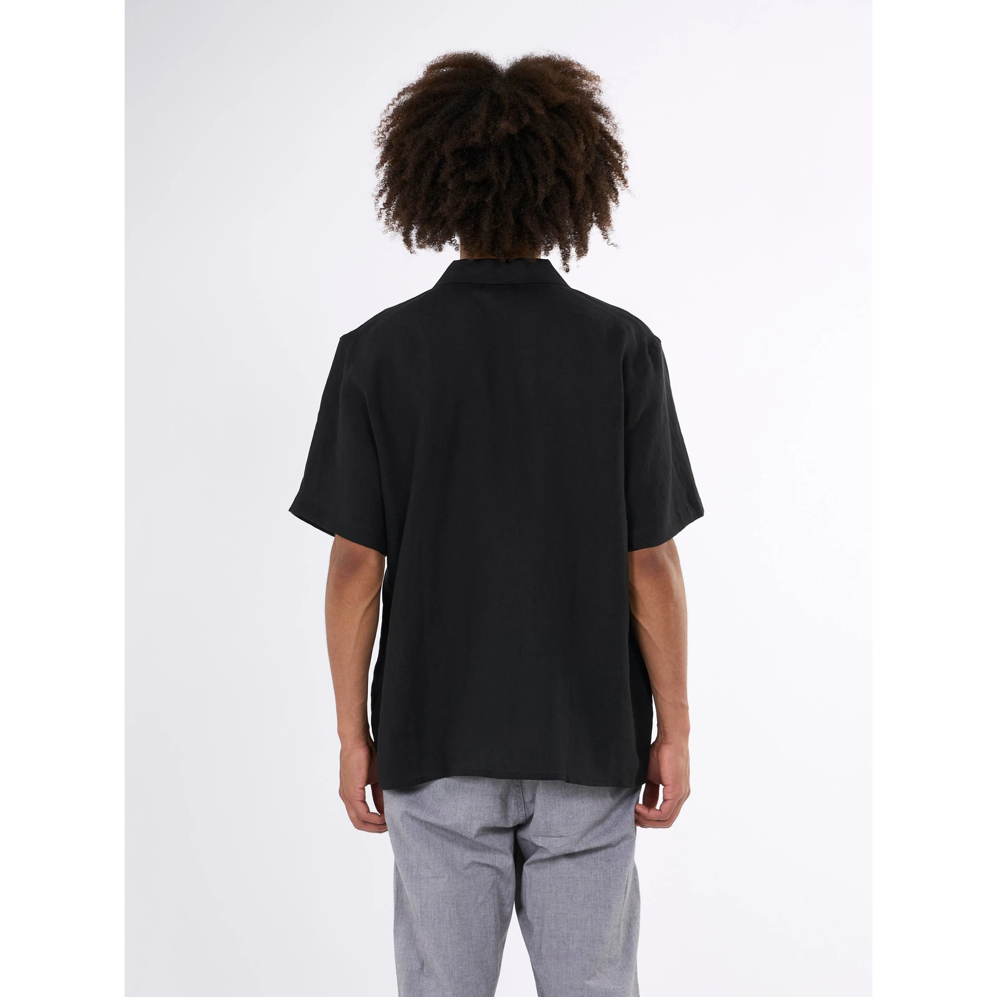 Box Fit Short Sleeved Organic Linen Shirt