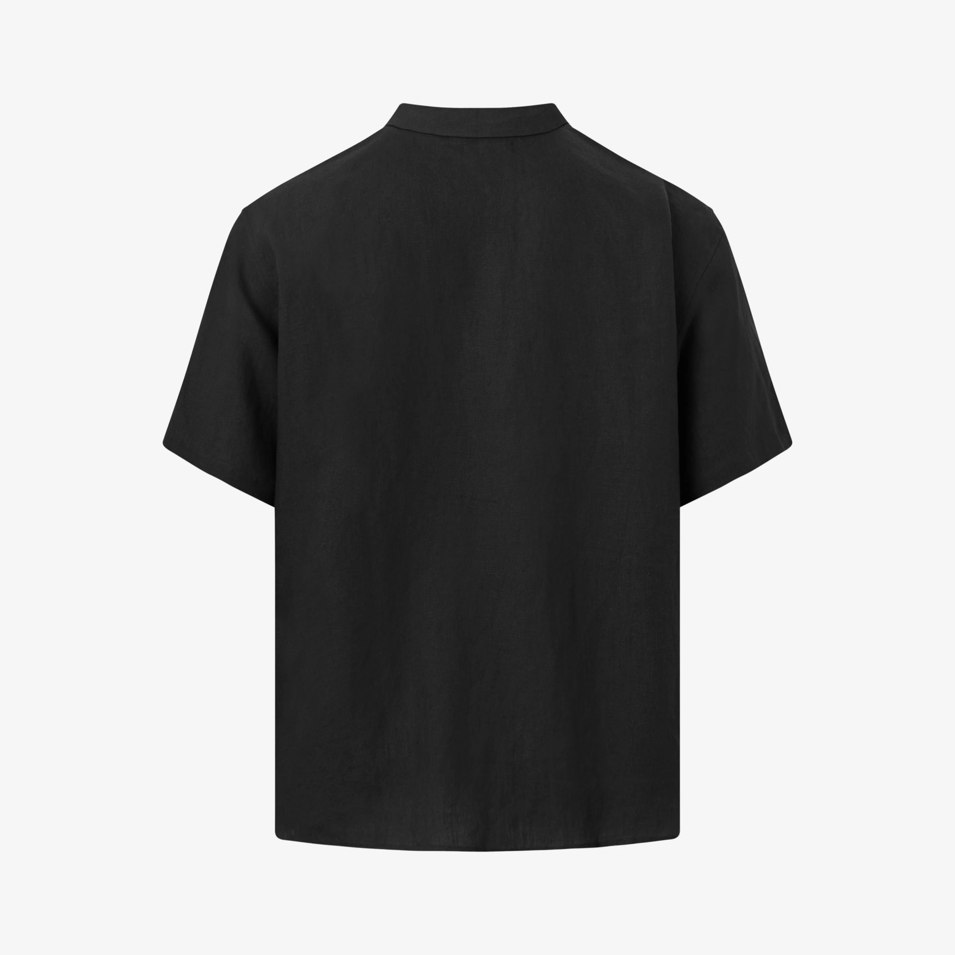 Box Fit Short Sleeved Organic Linen Shirt