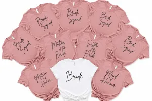 Bridal Party Shirt, Family Wedding Party Shirts