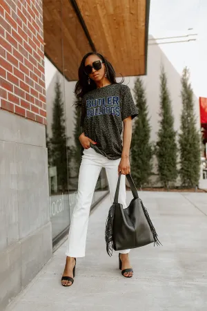 BUTLER BULLDOGS "FAN FAVORITE" LEOPARD STANDARD FIT CREW NECK TEE