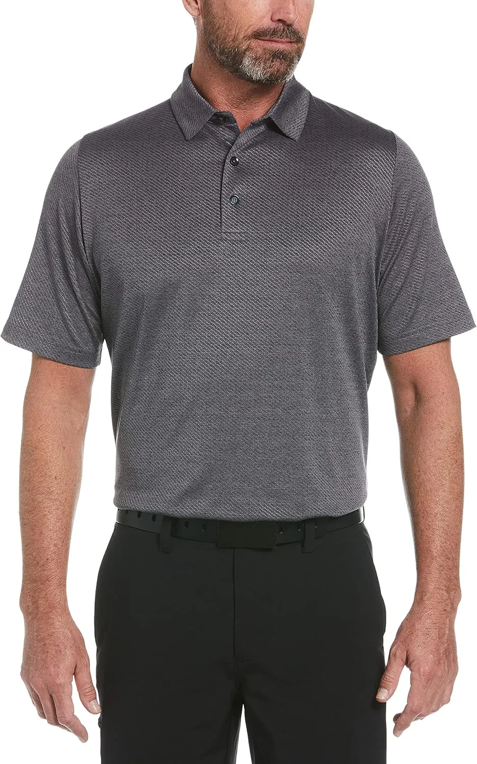 Callaway Men's Swing Tech Ventilated Short Sleeve Golf Polo Shirt, Moisture-Wicking, Textured Ventilated Fabric