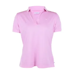 CALVIN KLEIN Katie Open Neck Women's Polo (Pink)