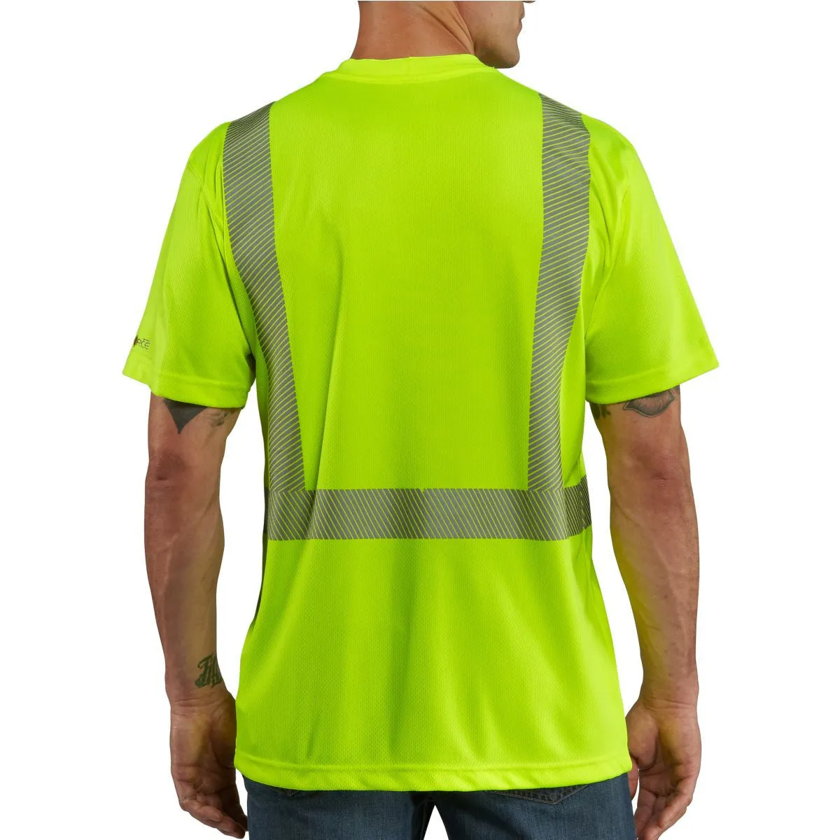 Carhartt Men's Brite Lime High Visibility Force Short Sleeve Class 2 Tee