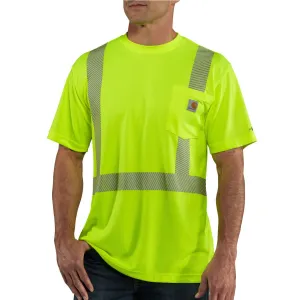 Carhartt Men's Brite Lime High Visibility Force Short Sleeve Class 2 Tee