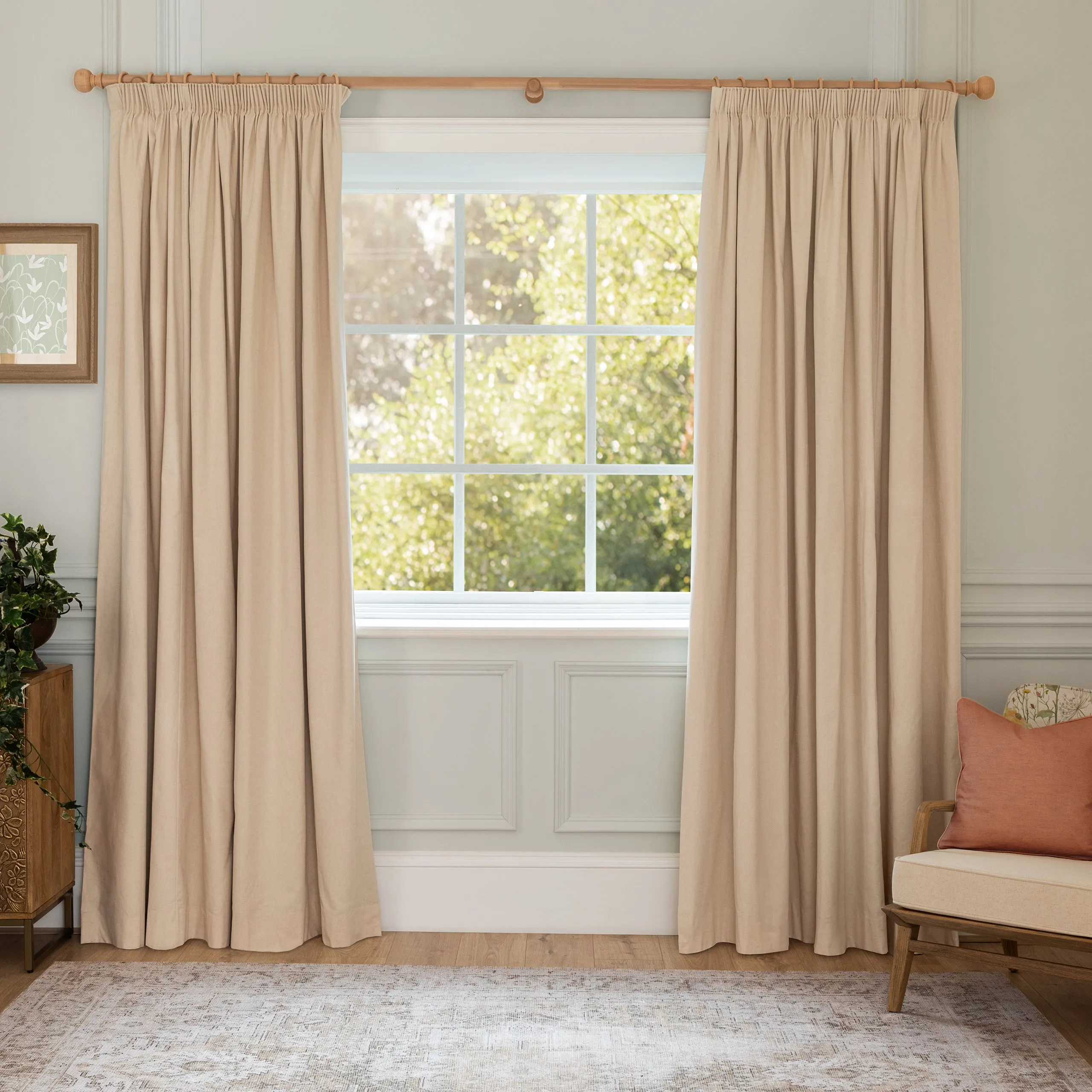 Clovelly Printed Made to Measure Curtains Slate