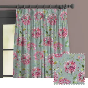 Clovelly Printed Made to Measure Curtains Slate
