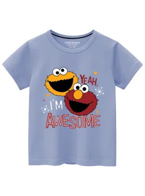 Comfortable Cotton Knitted I'M Awesome Kids Tee