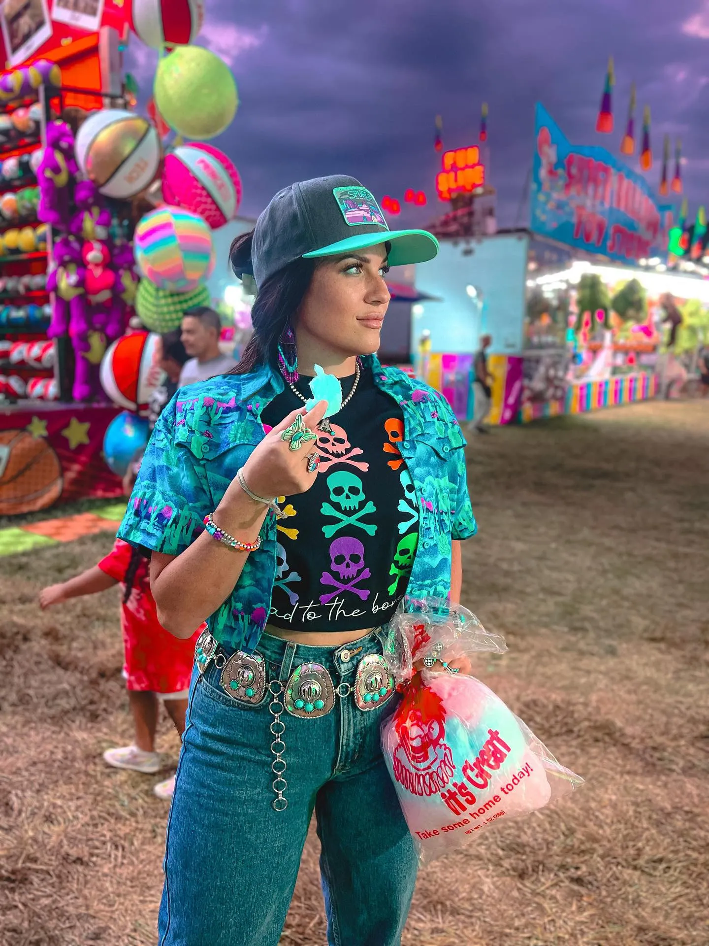 Confetti Skull Graphic