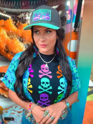 Confetti Skull Graphic