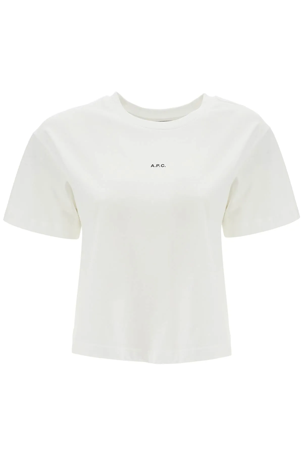 Cropped Organic Cotton Logo Tee