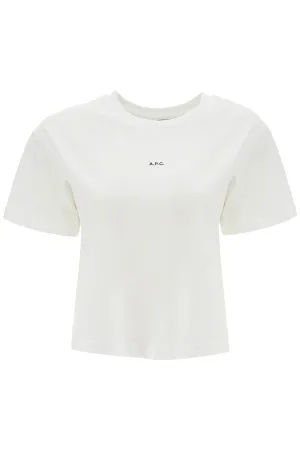Cropped Organic Cotton Logo Tee