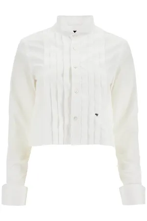 Cropped Tuxedo Shirt