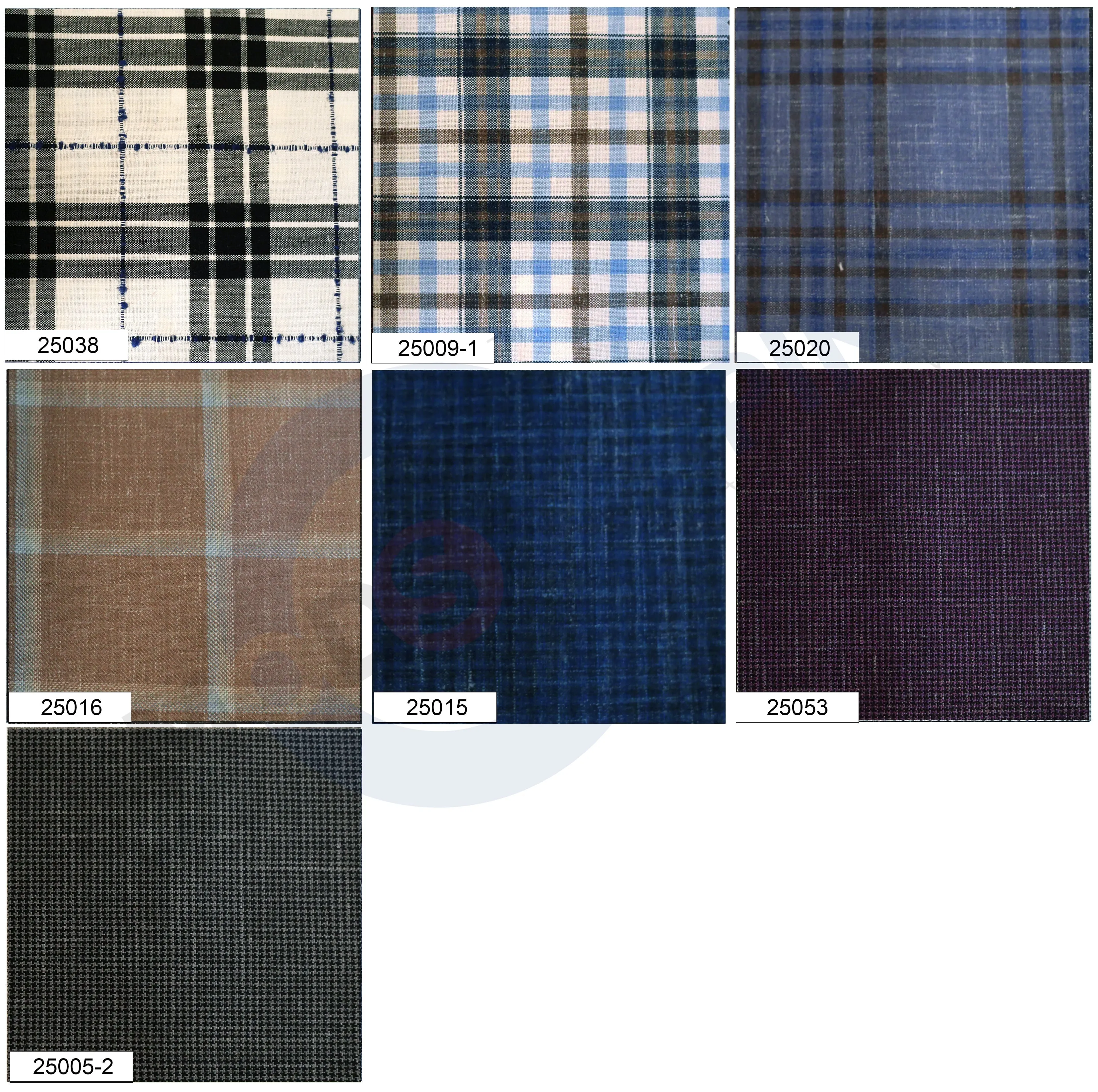 Custom 3 Piece Suit - Check Pattern 100% Pure Linen Bespoke Fabric By Cavani