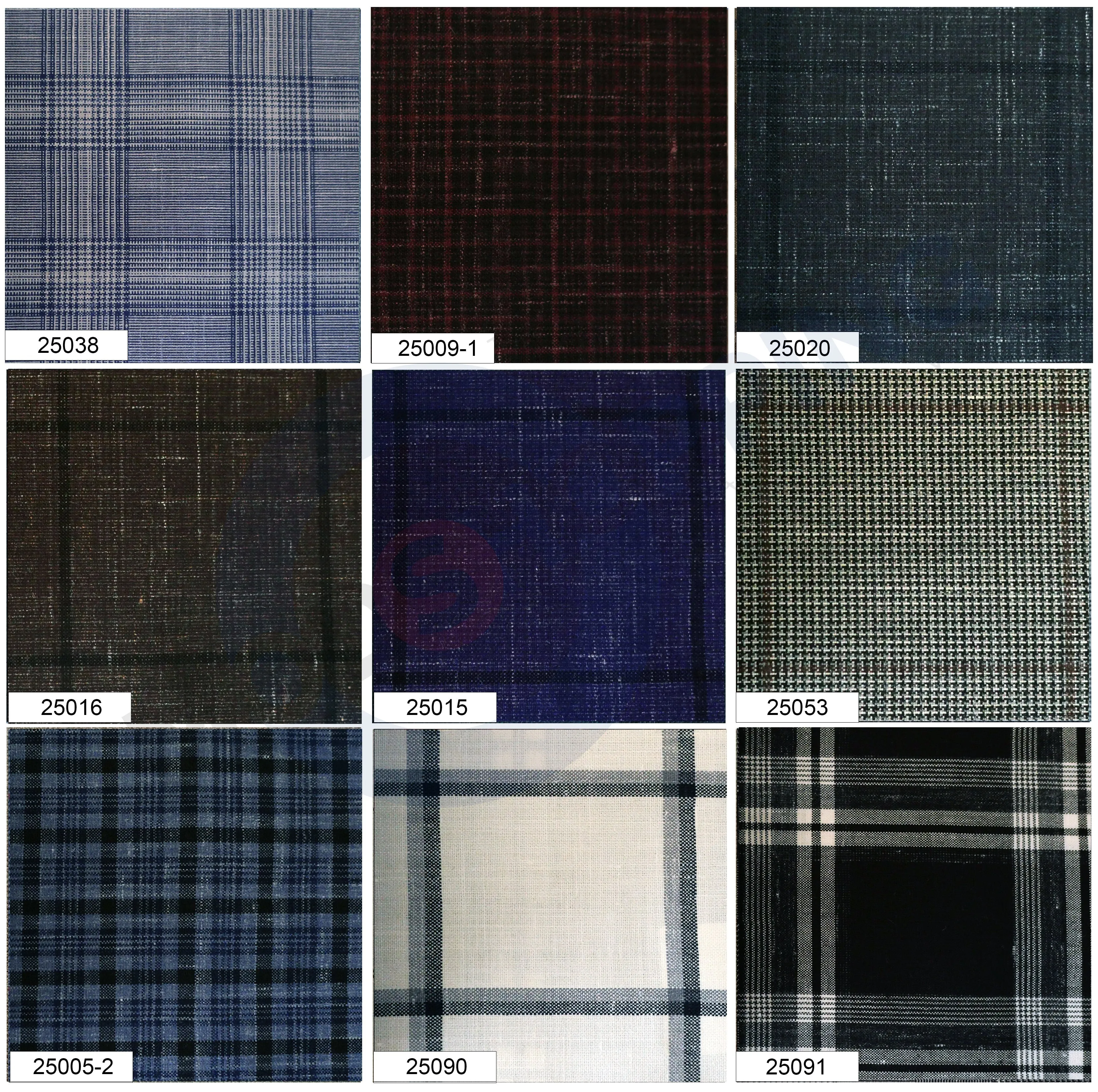 Custom 3 Piece Suit - Check Pattern 100% Pure Linen Bespoke Fabric By Cavani