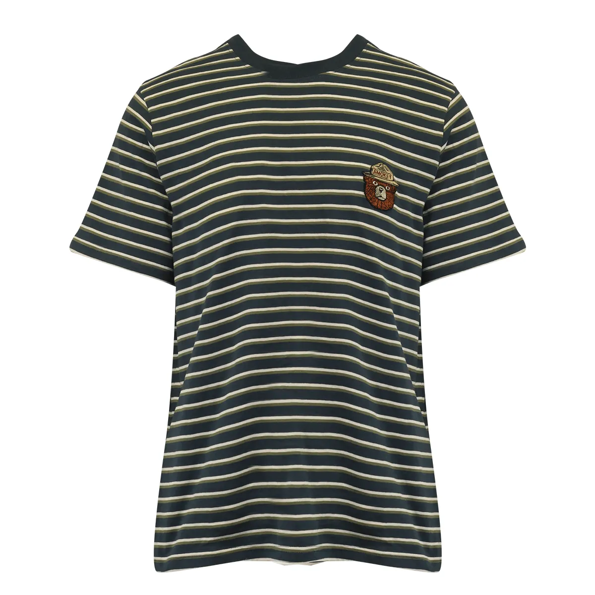 Element Boy's T-Shirt Navy Blue Cream Green Smokey Bear S/S (S02)