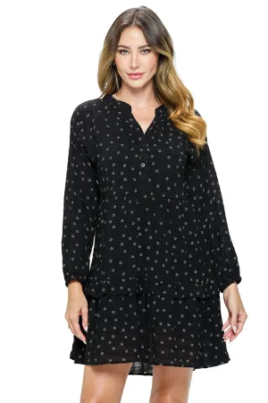 Floral Dress Tiered Ruffle