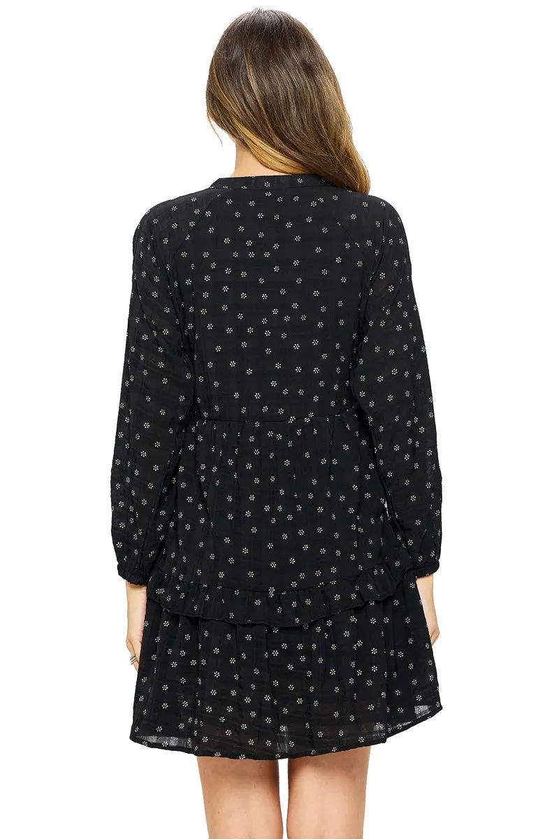 Floral Dress Tiered Ruffle