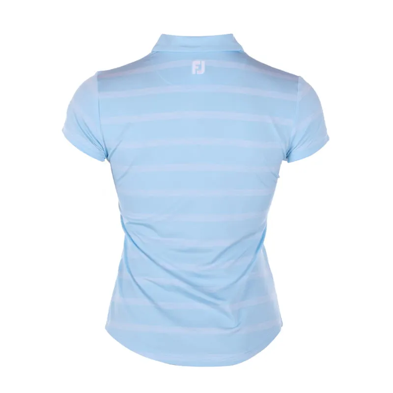 FOOTJOY Spacedye Stripe Women's Polo (Blue)