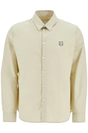 Fox Embroidered Cotton Shirt