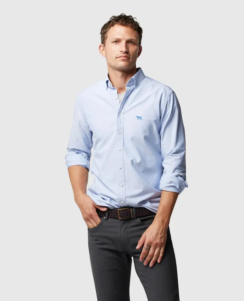 Gunn Oxford Shirt - Sports Fit - Quartz |Navy | Snow | Sky