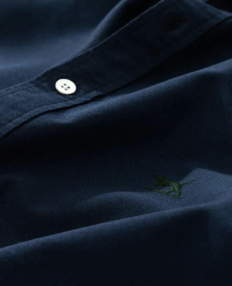 Gunn Oxford Shirt - Sports Fit - Quartz |Navy | Snow | Sky