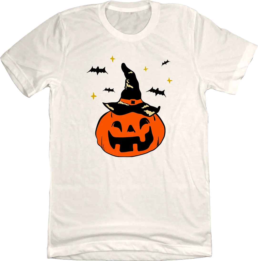 Jack-o'-lantern Witches Hat and Bats