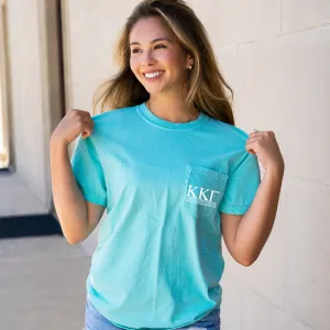 Kappa Kappa Gamma Block Letters T-Shirt - Mint