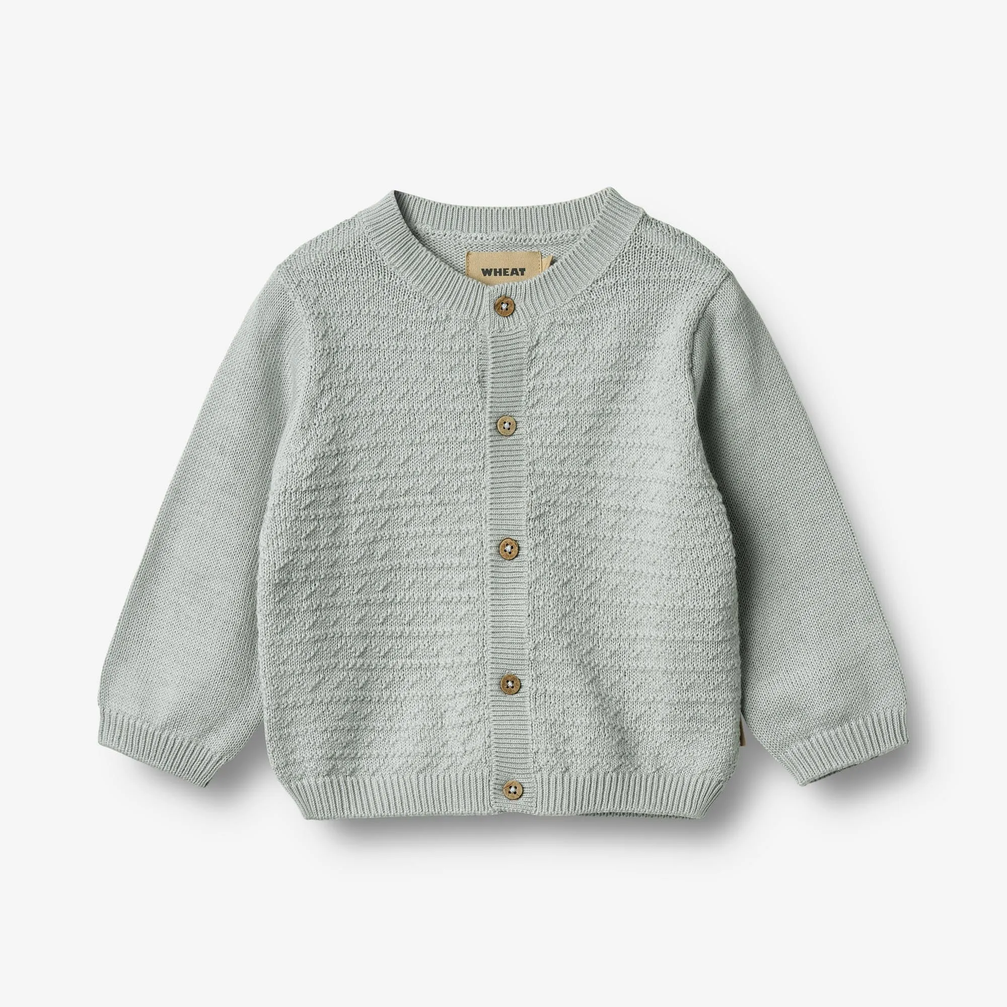 Knit Cardigan Bjrn - soft blue