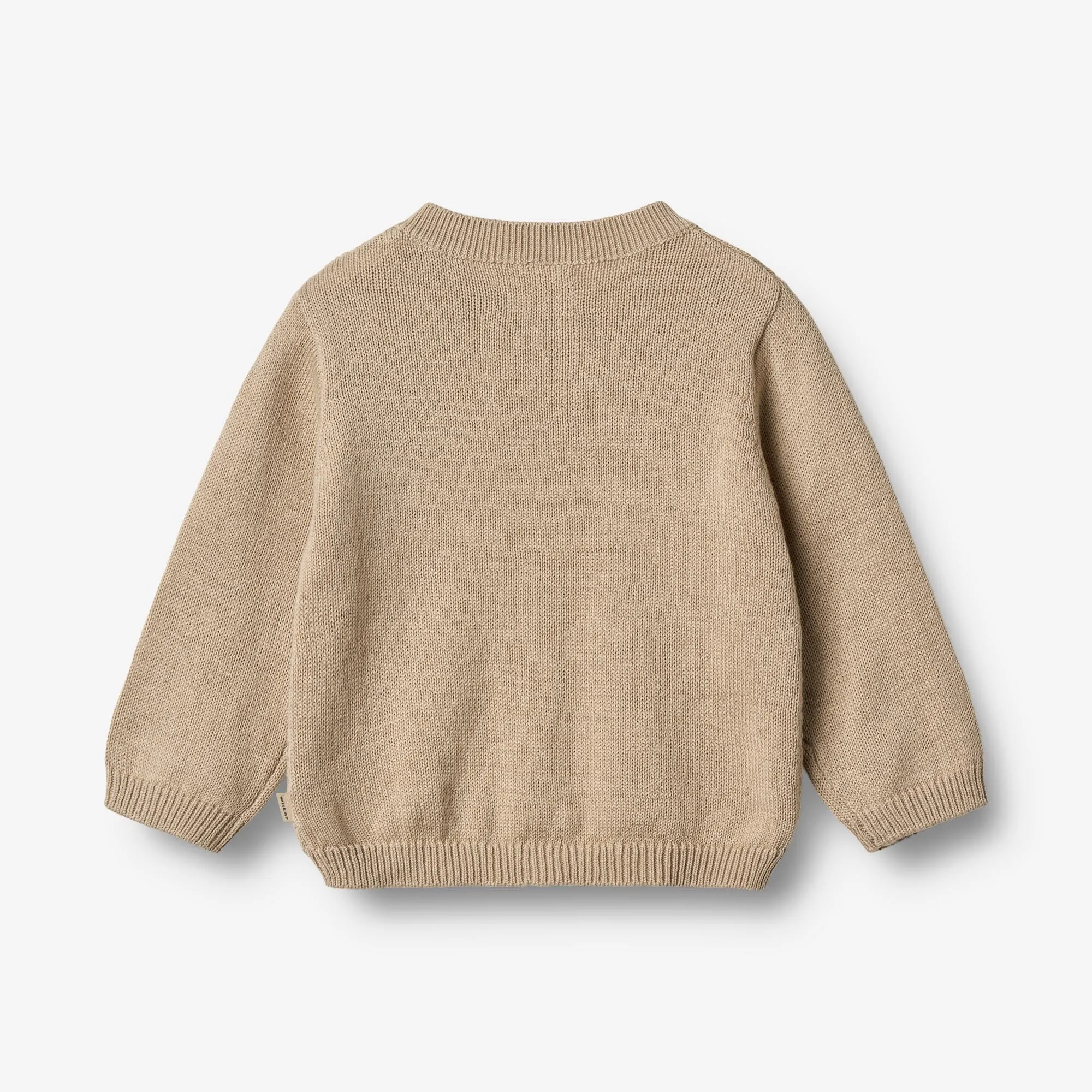 Knit Cardigan Bjrn - soft sand