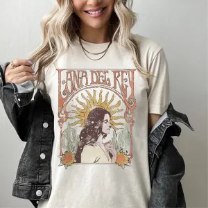 Lana Del Rey Beige T-Shirt