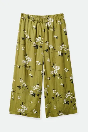 Lanai Linen Wide Leg Pant - Moss